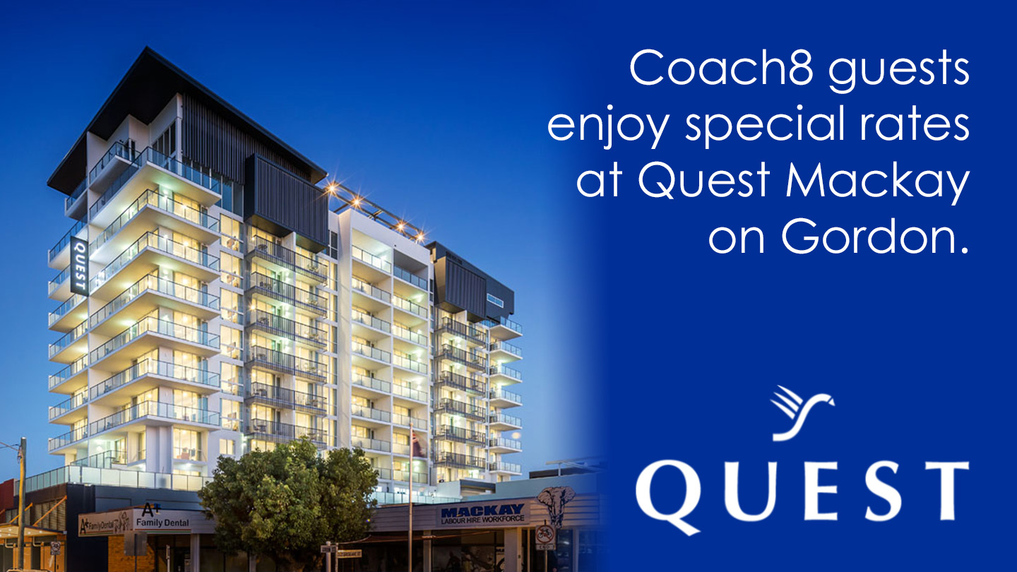 Special rates for Coach8 guests at Quest Mackay on Gordon