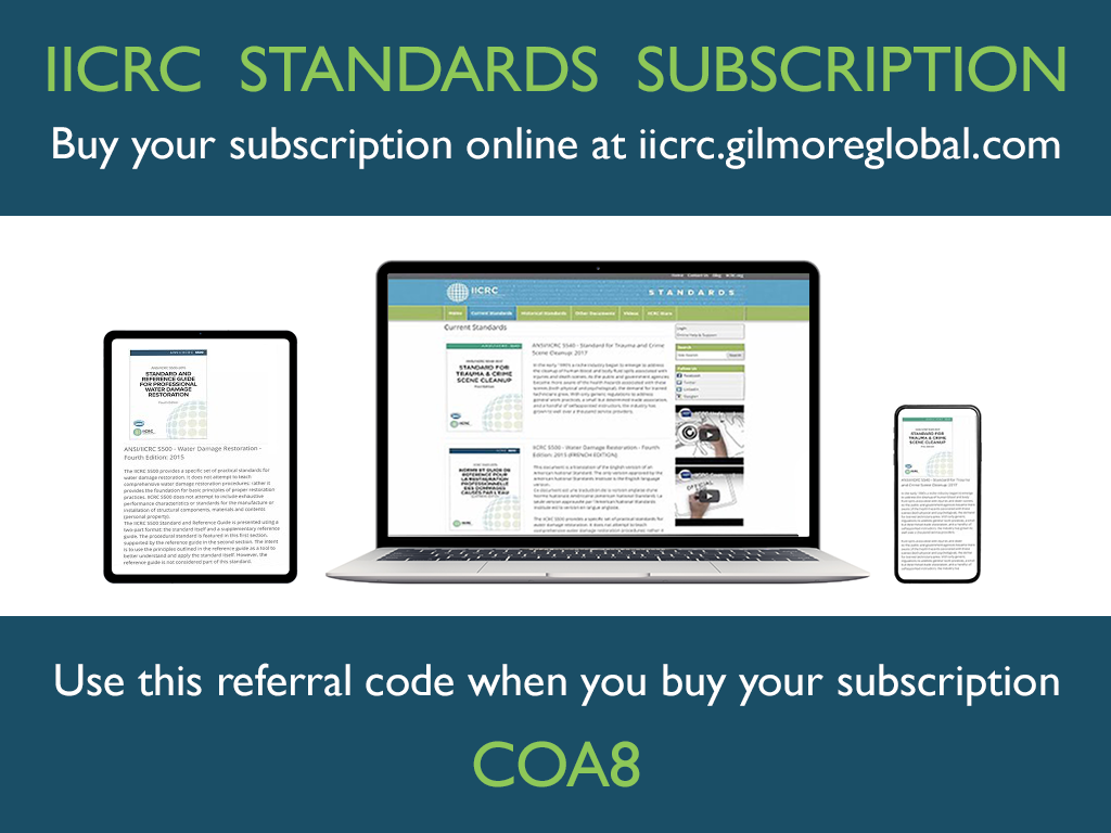 IICRC Standards Subscription