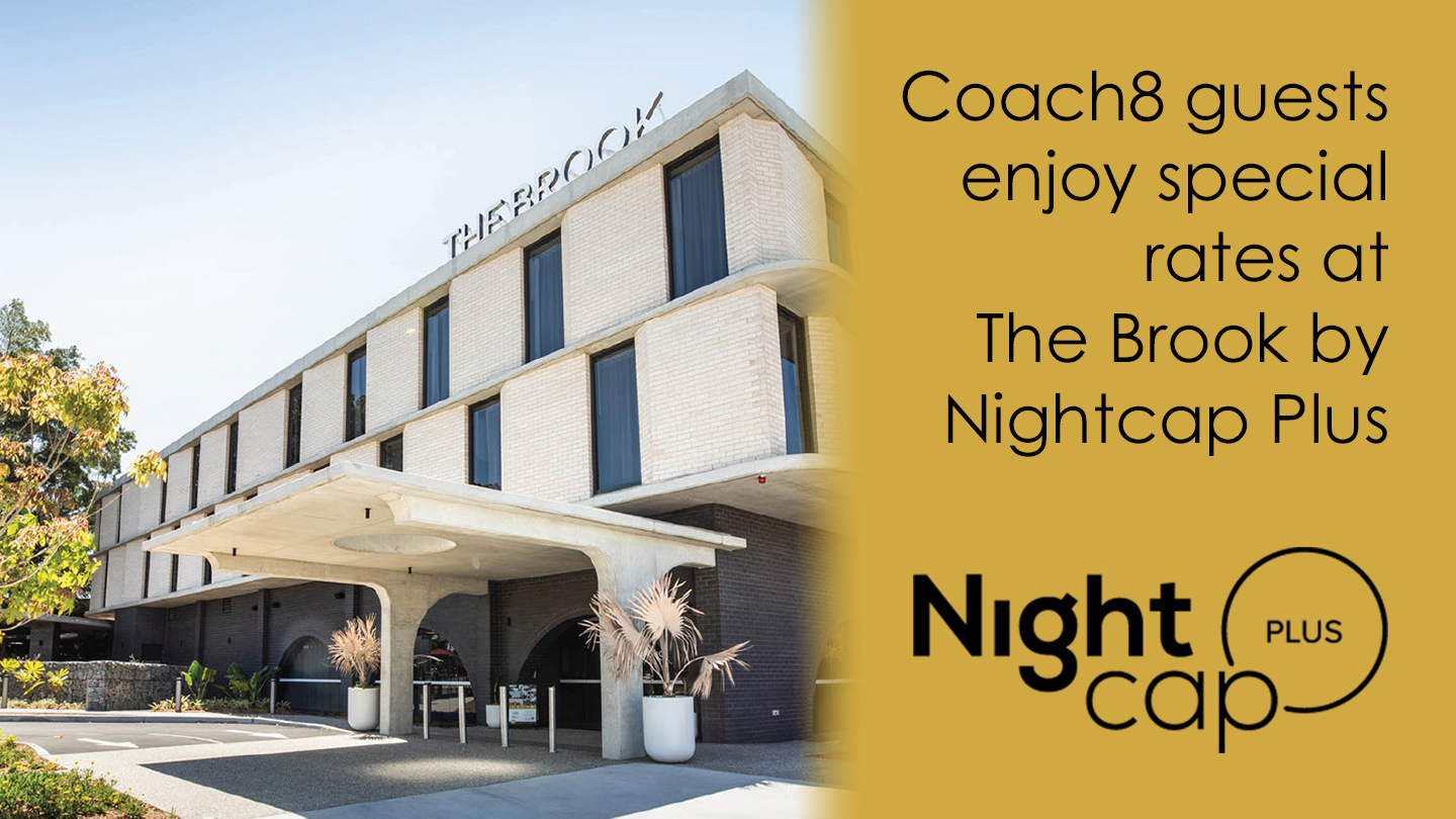 Coach8 guests enjoy special rates at The Brook by Nightcap Plus